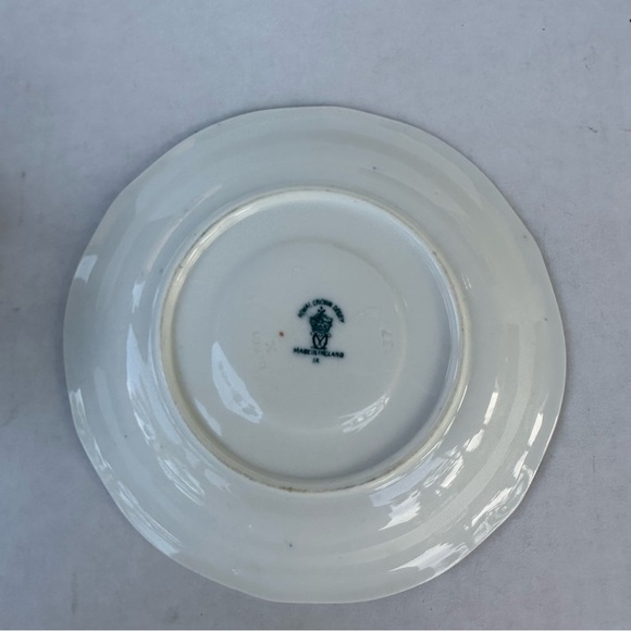 Royal Crown Derby Tea Cup & Saucer Vintage Mikado England Blue & White Gold Rim - Picture 3 of 14